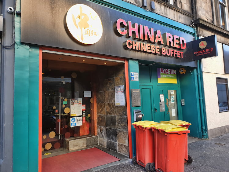 Edinburgh, china red buffet