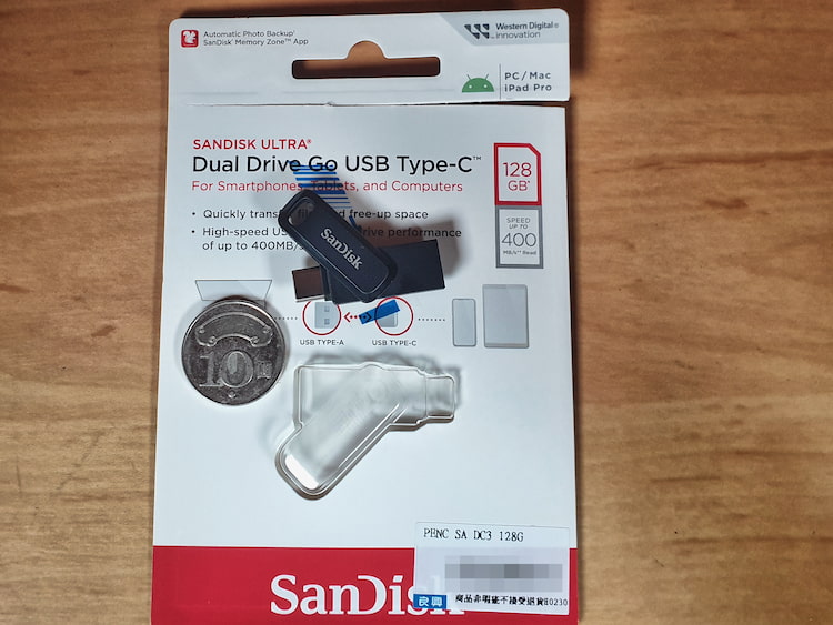 SanDisk Ultra Go USB Type-C 128GB 雙用隨身碟