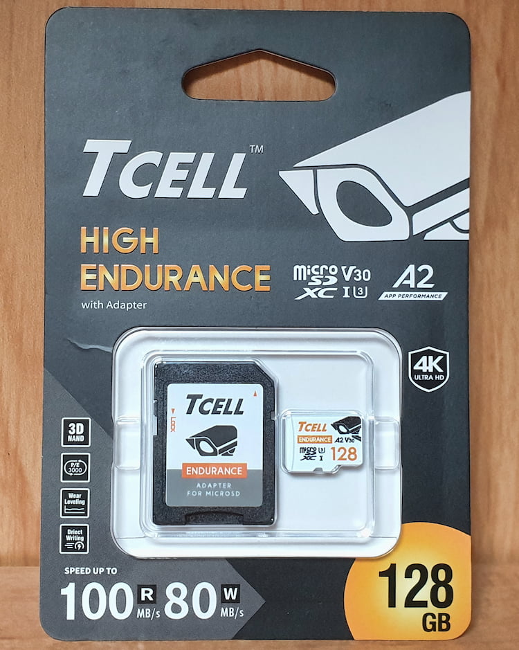 TCELL microSDXC UHS-I(A2)U3 128GB監控專用記憶卡