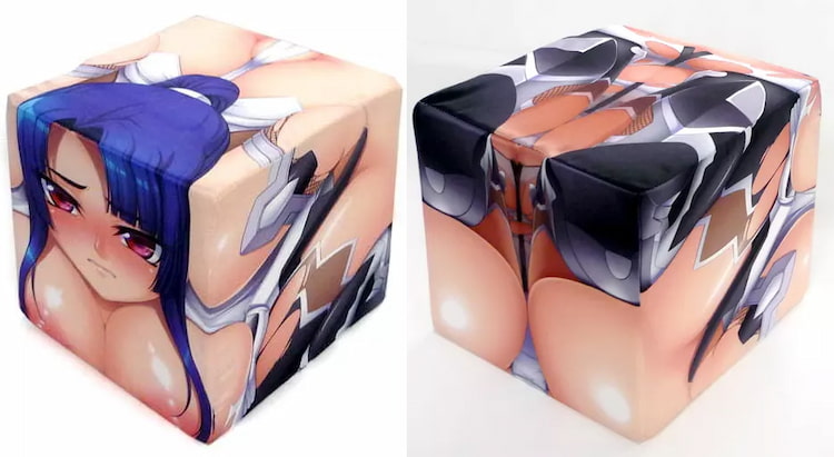 八津紫 サイコロ型クッション