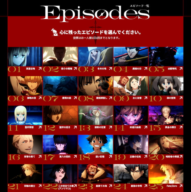 『Fate/Zero』×『魔法使いの夜』コラボビジュアル