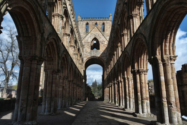 Jedburgh Abbey, The Transepts & The Nave and West End