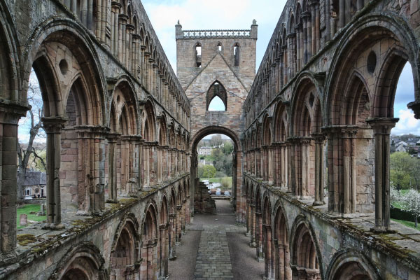 Jedburgh Abbey, The Transepts & The Nave and West End