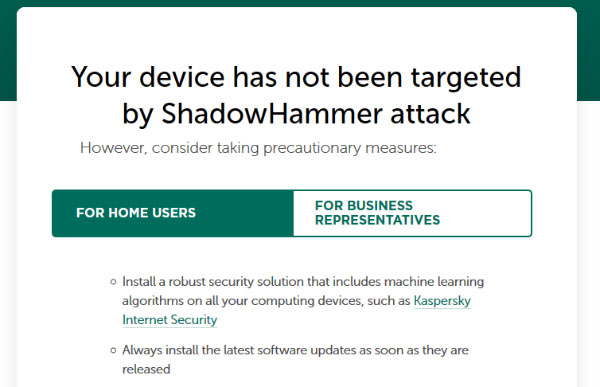 Kaspersky Shadow Hammer APT MAC Check