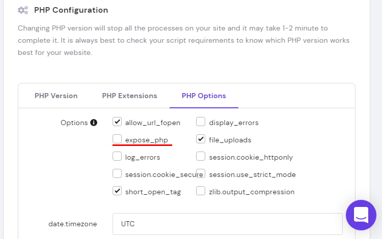 PHP Configurations, expose_php